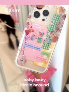 Ultra Cute Senber Phone Case Dual Layer Korean Style Creative Cute Fashion Artistic Silicone Material for Apple 15 pro Max 17 pro 16 13