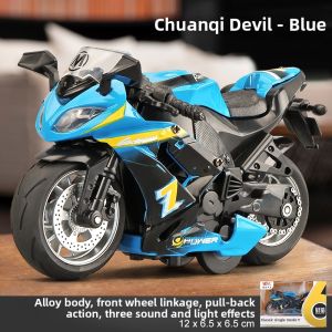 Simulated Alloy Motorcycle Model
