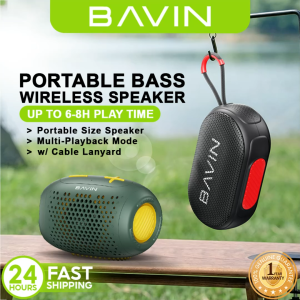 BAVIN BM31 / BM32 Bluetooth Portable Speaker Hi-Res Audio Deep Bass Big Sound w/ Lanyard + 1200mAh Battery Capacity