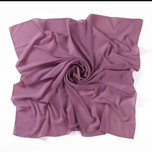 Bawal Inner Chiffon Tali 2Layer Hijab 45" Brown Fit for Daily Wear