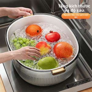 Besee | Double Layer Thicken Strainer Basin Home Use