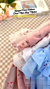Kyungmi Series Dress EDELWEIS Vintage/Dress Maxi/ Baju Gamis Wanita Lebaran 2025