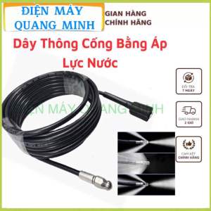 Dây Thông Tắc Cống Bằng Áp Lực Nước Dây 5 Lớp -Sử dụng bằng máy rửa xe-có các cỡ dây 10m-15m-20m-25m-30m