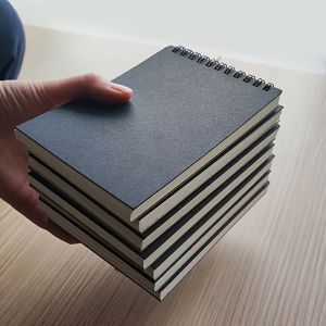 4-Pack A6 Premium Art Sketchbook Set With a Top Spiral Binding Suitable for Artistic Painting and Sketching. Perfect Gift for