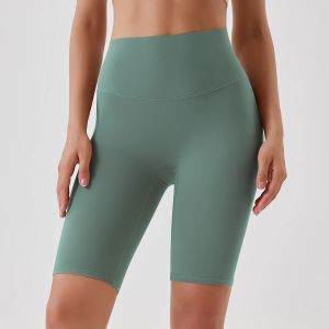 High-Waisted Buttock Lifting Yoga Shorts Summer Seamless Yoga Legging Shorts Outer Wear Tight Cycling Athletic Gym Shorts🩳👍️