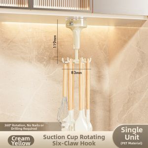 Multifunction No-Drill Strong Rotating Kitchen Hook