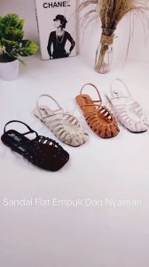 Amel ZN 017 SandalFlat Wanita Kekinian Empuk Dan Nyaman