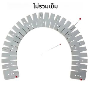 1 PC ซิลิโคน Hemmer ยืดหยุ่นเครื่องมือเย็บผ้า Hem ไม้บรรทัดเย็บเสริมเครื่องมือเครื่องหมายหลุมสําหรับผู้ที่ชื่นชอบการเย็บของขวัญ