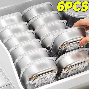 Stainless Steel Food Storage Box with Lid Portable Vegetable Fruit Sealed Preservation Box Refrigerator Food Grade Frozen Meat Organizer