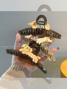 WENZHU | Cute Dog Design Large Hair Clip