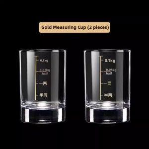 Jiaxun | Measured Reinforced Gold-Lined Baijiu Cup 100ml