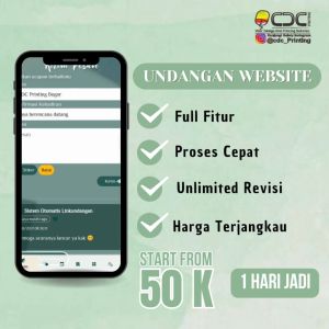 UNDANGAN PERNIKAHAN DIGITAL WEBSITE CANTIK ELEGAN DAN UNIK