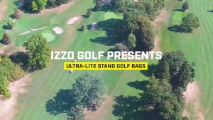 Izzo Golf Ultra-Lite Stand Bag - Lightweight Durable Black Golf Bag for Men & Women