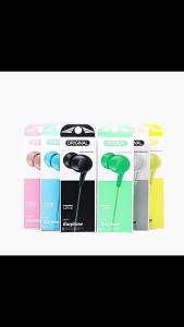 3.5mm wired earphones universal in-ear headphones portable subwoofer stereo sports earphone with mic Noise Cancelling earbud