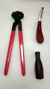 【Best High Quality】 4PCS Horse Farrier Hoof Nipper Trim Shoeing File Rasp Handle Hoof Cutter Tool Horse Care Accessory