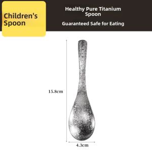 OUSKA | Food-Grade Pure Titanium Antibacterial Light Spoon