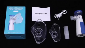 Omron Asthma Inhaler Nebulizer Rechargeable Portable Lightweight Nebulizing Fine Two masks and one nozzle