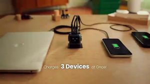 UGREEN 65W Nexode RobotGaN UK Plug USB C USB A 3Ports GaN Fast Charger Samsung