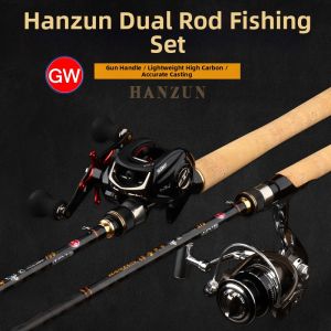 GW | Carbon Spinning Rod Dual Tip Fishing Pole