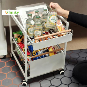 Lifinity ชั้นวางกระเป๋าเป้สะพายหลัง ดึงออกตะกร้าใต้ชั้นวางของตารางโดยไม่ต้องติดตั้งตู้พร้อมชั้นวางสไลด์