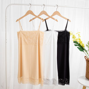 #3883 #คอปกด้วยลูกไม้เสื้อกล้ามสายห้อยเสื้อซับสายเดี่ยวแต่งลูกไม้ เสื้อสายเดี่ยวผู้หญิง สามสี ดำ-ขาว-ครีม size: L/XLราคาขายส่งจัดส่งในวันเดียวกัน