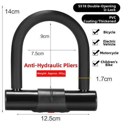 BATTLE | Theft Proof U-Lock For Electric Scooters Bicycles Motorcycles Cycles