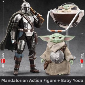 HANLIANG | Star Wars Mandalorian & Grogu Action Figure Model