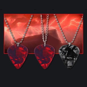 Eddie Munson Guitar Pick Pendant Necklaces Punk Stranger Things Fashion Necklace Jewelry For Women Men Cosplay Gift