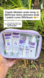Purela KiddyGlow Skincare Kids And Baby Purela by Reglow dr Shindy Skincare Anak 1 Set Paket 4 in 1