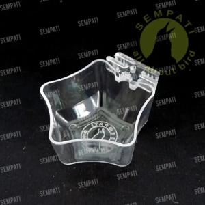 SEMPATI GROSIR Cepuk Bintang Segi 5 Nomor 1 Sempati Per Pack Lusin Isi 24 Pcs Tempat Wadah Pakan Makan Minum Burung