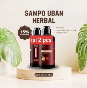 [ Sampo uban ] [ISI 2 PCS]Herbal Natural Polygonum [ perawatan rambut rontok menghitamkan rambut ]