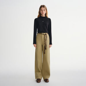 DUSHU | Plus Size Deconstructive Workwear Jeans Wide Leg Winter Pants