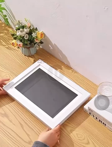 SG Stock A4 A3 Kids Artwork Display Frame Storage Art Painting Wooden Shadow Box Crafts Front opening Changeable Frae