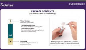 แผ่นตรวจน้ําตาล Sd CodeFree กล่องละ 50 แผ่น สินค้าจากเกาหลีใต้