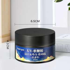 3D Model Resin Glue Drip Glue Handmade Malleable Stereo Solid Glue for Business And Cultural Supplies Anergoo UV Free Glue