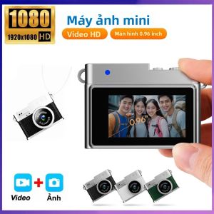 Máy Ảnh Kỹ Thuật Số Mini 1080P HD Retro CCD Máy Quay Phim Nhỏ Cầm Tay Có Màn Hình Trong Nhà Máy Quay Video Thể Thao Ngoài Trời Phong Cách Cổ Điển