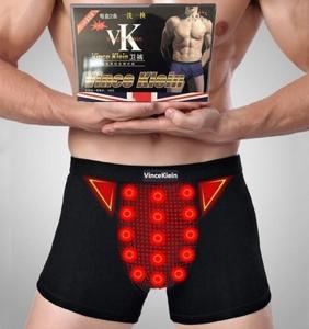 Mens Graphene Modal Magnetic Therapy Underwear mid Waist Flat Angle Shorts U Design Health Care Briefs Comfortable Boxer Shorts