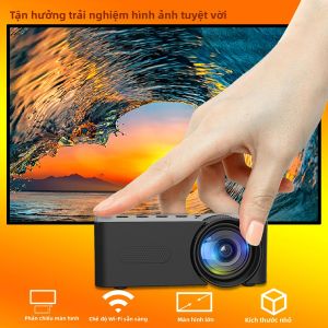 Máy Chiếu Mini Di Động YT100 Rạp Chiếu Phim Di Động Độ Phân Giải Cao Hỗ Trợ Phát Lại Video Với Loa Tích Hợp Và Điều Khiển Từ Xa