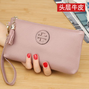 Elegant Simple Leather Clutch Wallet Womens Fashionable Versatile Long Style Minimalist Handbag Trendy Coin Purse
