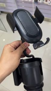 KHÔNG RỚT KÈM CỐC ĐỰNG LY NƯỚC I Giá kẹp điện thoại ô tô bằng ABS 2 trong 1 có giá đỡ cốc nước.