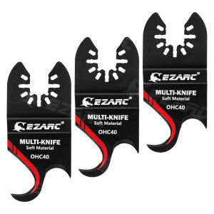 Oscillating Multi Tool Hook Knife Blade 3PCS Multitool Saw Blades for Cutting Soft Materials Roofing Shingles PVC Carpet