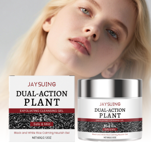 เจลล้างหน้าข้าวดำ สูตรอ่อนโยน ขจัดสิ่งสกปรก พร้อมสารสกัดจากข้าวและใบสะระแหน่ ช่วยทำความสะอาดรูขุมขนอย่างล้ำลึก ให้ผิวกระจ่างใส และชุ่มชื้น