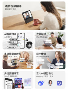 Smart Real-Time Translation Bluetooth Ear Clip-On Open-Design Long-Lasting AI Wireless Earphones with Bone Conduction Technology