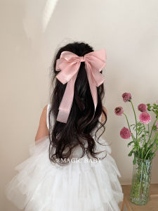 Pink Butterfly Knot Hair Clip Childrens Accessories Baby Hair Decorations Sweet Style Forest System Fairy Baby Back Hair Clip