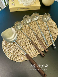 ช้อนกวนอาหารสเตนเลส 304 คุณภาพดี ป้องกันความร้อน ช้อนตัก ช้อนตักต้ม ช้อนตักต้มยำ ช้อนตักข้าว ช้อนตักต้มยำ กวนอาหารในครัวเรือน