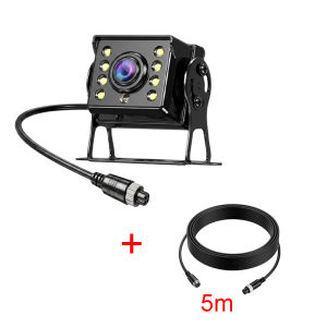Truck AHD Backup Camera 1080P 8LED White Light Color Night Vision Intelligent Induction 12V Rear View for Trailer Van Bus RV