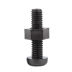 Black Round Head Plastic Screws and Nuts M2-M8 Set