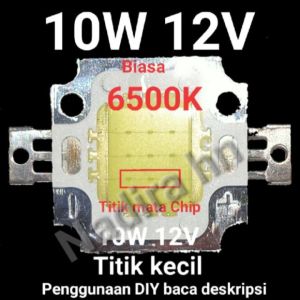 (1-2pcs)Macam2 led 10W 12V DC White(K)hpl chip super bright Led cob lampu komponen proyek diy kreatif lampu motor lampu mobil dan penerangan lainnya