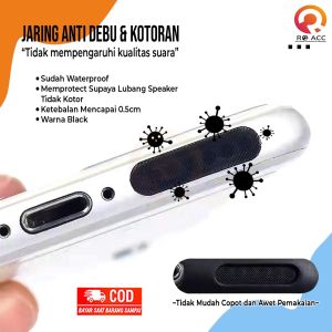 STIKER JARING ANTI DEBU KOTORAN PENUTUP LUBANG SPEAKER HP