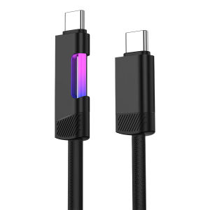 Cáp Sạc Nhanh Type-C LED USB C To USB C Hỗ Trợ Sạc Nhanh Và Truyền Dữ Liệu Cho iPhone 17 Xiaomi Huawei - Phụ Kiện Điện Thoại Di Động PD